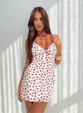 Toleet Karena Mini Dress White / Red Floral