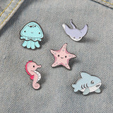 Toleet Animal Octopus Starfish Pins