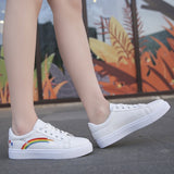 Toleet Rainbow white shoes