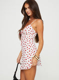 Toleet Karena Mini Dress White / Red Floral