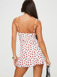 Toleet Karena Mini Dress White / Red Floral