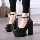 Toleet Thick-Heeled High Shoes