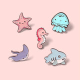 Toleet Animal Octopus Starfish Pins