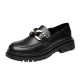 Toleet Leather Shoes College Style