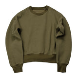 skater boy outfits Men's Sweater Autumn and Winter Pullover round Neck Sweater Oversize Loose Profile Drop Shoulder Camel Fleece-lined Trendy Top