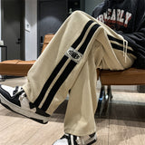 streetwear men outfits Spring Men's Casual Pants Loose Straight American High Street Vibe Fashion Brand High Street Wide Leg Pants Trousers