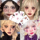 Halloween Children's Makeup Facial Stickers Cartoon Funny Personality Facial Tattoo Stickers Party Style Stickers