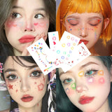 Halloween Children's Makeup Facial Stickers Cartoon Funny Personality Facial Tattoo Stickers Party Style Stickers