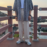 tomboy outfit Men's Suit Pants Men's Straight Loose Draping Suit Pants Korean Style Trendy Wide Leg Pants Casual Trousers