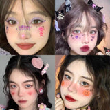 Halloween Outfits Idea Horror Face Stickers Black Tower Cosplay Tattoo Stickers Halloween Joint Eye Doll