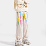 90s fashion men Casual Sweatpants Autumn Trendy Loose Straight Pants