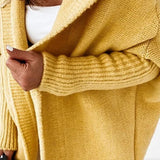 fall trends 2024 outfits Solid Open Front Hoodie Cardigan Sweater