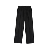 tomboy outfit Men's Suit Pants Men's Straight Loose Draping Suit Pants Korean Style Trendy Wide Leg Pants Casual Trousers