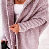 fall trends 2024 outfits Solid Open Front Hoodie Cardigan Sweater