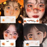 Halloween Children's Makeup Facial Stickers Cartoon Funny Personality Facial Tattoo Stickers Party Style Stickers