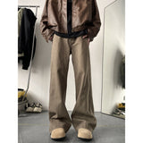 guys clothing styles Brown Brown Waist Jeans Men's American Street Vibe Pants