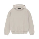 dream clothes Fall men's Street Style Autumn and Winter New Solid Color Fleece-lined Small Logo Hooded Sweater