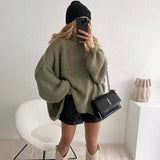 fall outfits women Women's 2024 Spring and Autumn New Elegant round Neck Simple Fashion Style Thin Sweater