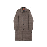 classy outfits men Myq Winter New Men's Retro Plaid Coat Korean Style Couple Mid-Length over-the-Knee Loose Woolen Coat