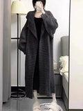 Womens fall fashion Women's Loose Lazy Style Autumn and Winter Chunky and Warm Knit Button Pocketed Oversized Midi Cardigan