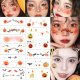 Halloween Children's Makeup Facial Stickers Cartoon Funny Personality Facial Tattoo Stickers Party Style Stickers