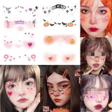 Halloween Children's Makeup Facial Stickers Cartoon Funny Personality Facial Tattoo Stickers Party Style Stickers