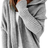 fall trends 2024 outfits Solid Open Front Hoodie Cardigan Sweater