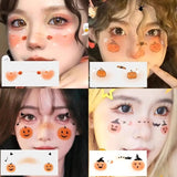 Halloween Children's Makeup Facial Stickers Cartoon Funny Personality Facial Tattoo Stickers Party Style Stickers