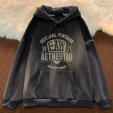 sweatshirt Hooded Sweater Men's and Women's Autumn and Winter New Loose Top American Retro Letter Printed Coat Couple Wear Ins Fashion