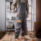 90s fashion men American Retro Overalls Men's and Women's Loose Casual Ameikaji Vintage Jumpsuit Suspender Pants C