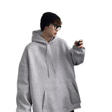 skater boy outfits Niche Design Sense American Thin Hooded Sweater Men's Clothing 2024 New Loose White Couple Coat Fashionable Top