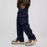 men fall outfit Fall men's Street Style Harajuku style Overalls Men's All-Match Drawstring Long Pants Men's Summer Thin Casual Pants Men