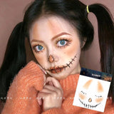 Halloween Children's Makeup Facial Stickers Cartoon Funny Personality Facial Tattoo Stickers Party Style Stickers