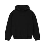 dream clothes Fall men's Street Style Autumn and Winter New Solid Color Fleece-lined Small Logo Hooded Sweater