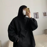 skater boy outfits Niche Design Sense American Thin Hooded Sweater Men's Clothing 2024 New Loose White Couple Coat Fashionable Top