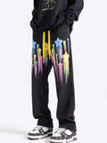 90s fashion men Casual Sweatpants Autumn Trendy Loose Straight Pants