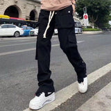 mens clothing styles casual High Street Men's Youth Popular Autumn Japanese Fashion Pants