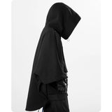 TOLEET-Autumn Irregular Functional Hoodie Zipper Cape Coat Pullover Men's Clothing Harajuku Hooded Sweatshirt High Street Streetwear