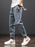 TOLEET-Spring Summer Black Blue Cargo Jeans Men Streetwear Denim Jogger Pants Men Baggy Harem Jean Trousers Plus Size