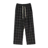 TOLEET-Men Checkered Casual Pants Loose Straight Corduroy Pants Sweatpants Man Fashion Streetwear 2023 Spring New Hip Hop Trousers