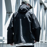 Toleet- Spring Autumn New Tactical Dark Men's Tide Loose Fashion Brand Ins Jacket Pockets Hooded Techwear Chic Hooded Coats 821