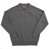 Toleet-Autumn Clothing Men's Clothing Luxury Knitted Polo Shirt Casual Fashion Zippers Solid Color Long Sleeve Pullovers Leisure Shirts