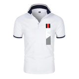 TOLEET-2023 Summer New Men's Lapel Anti-pillin Polo Shirt Embroidered Short Sleeve Casual Business Fashion Slim Fit Polo Shirt for Men