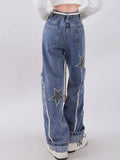 Toleet Star embroidery design casual pants RH0020