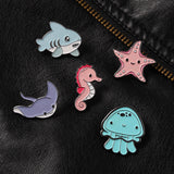 Toleet Animal Octopus Starfish Pins