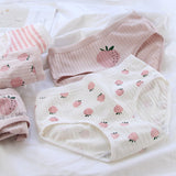 Toleet Cute Strawberry Lattice Panties