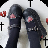 Toleet Kawaii Cute Heart Platform Shoes