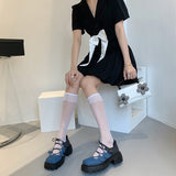 Toleet Kawaii Platform Cross Lace-up Shoes