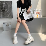 Toleet Kawaii Platform Cross Lace-up Shoes