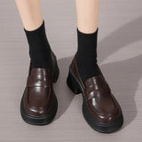 Toleet Platform  Leather Shoes